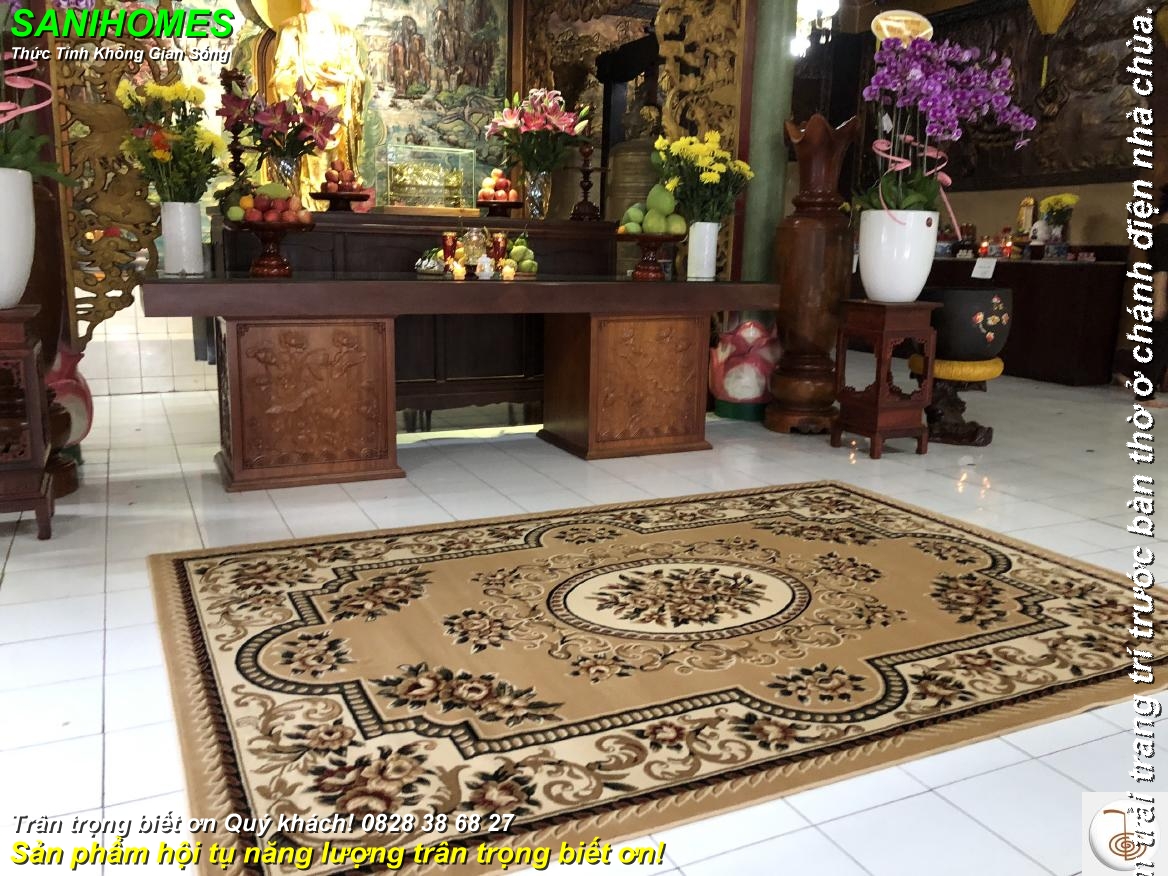 tam tham trai trang tri truoc ban tho phat o tinh xa 2