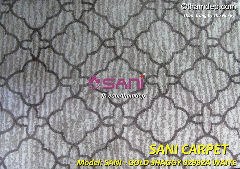 Thảm Thổ Nhĩ Kỳ SANI - SHAGGY 02992A WAITE gold-shaggy-waiter-02992a-tham-tho-nhi-ky-sani