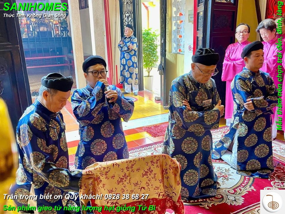 Những tấm thảm cúng dường như quà tặng đi vào trái tim