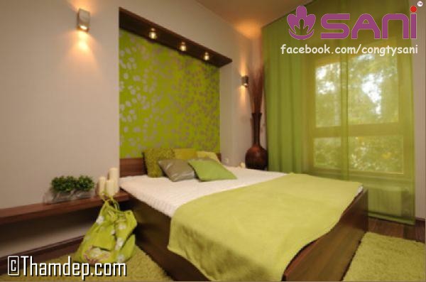 Thảm tấm trang trí màu xanh lá tham xanhla 02