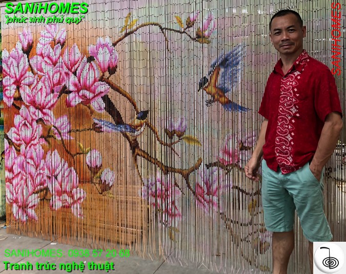 tranh truc nghe thuat dan gian