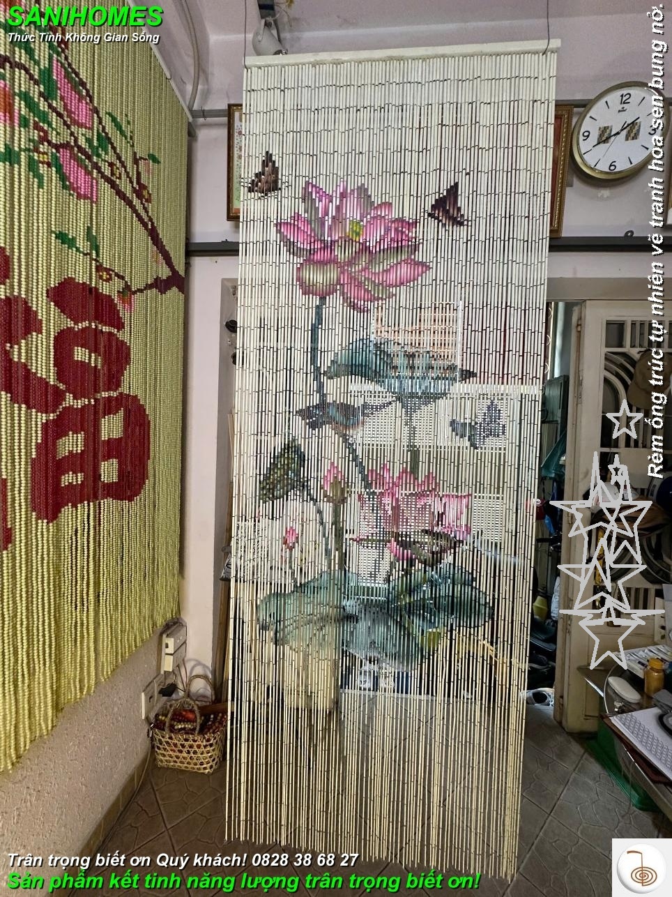 rem ong truc ve tranh hoa sen bung no don xuan moi binh ngho 9991